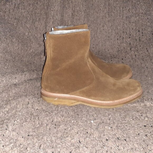 WANT LES ESSENTIALS-Stevie-Brown Suede Crepe Sole Boots-Size 9-Near Mint - Picture 5 of 10